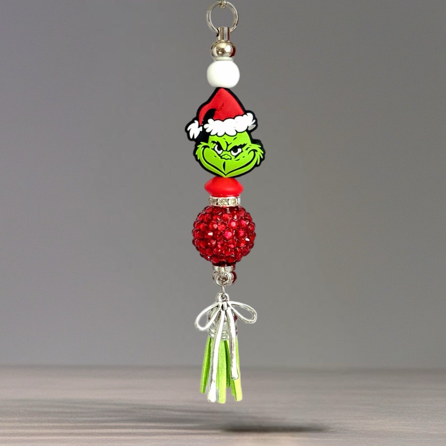 Red Grinch Bar Charm - Tumbler Handle Charm