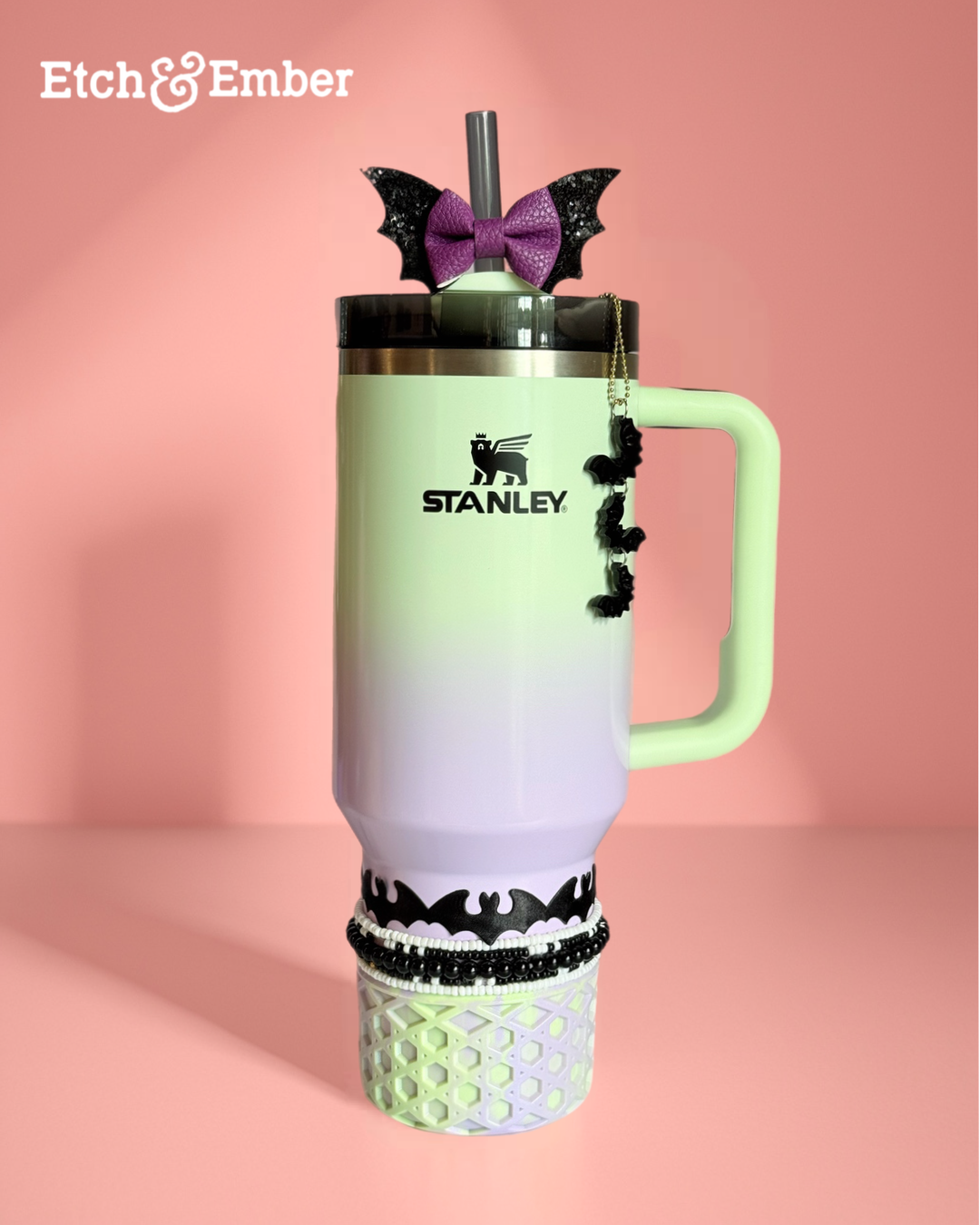 The Bat Tumbler Bow Purple