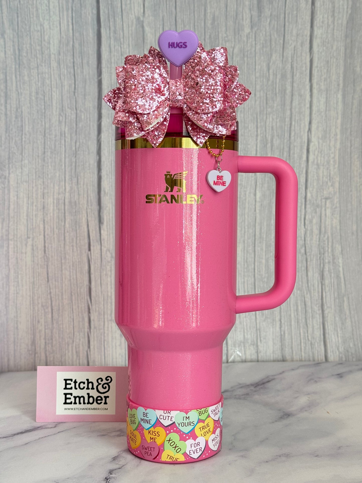 CONVERSATION HEARTS Tumbler Boot -fits 20-40oz