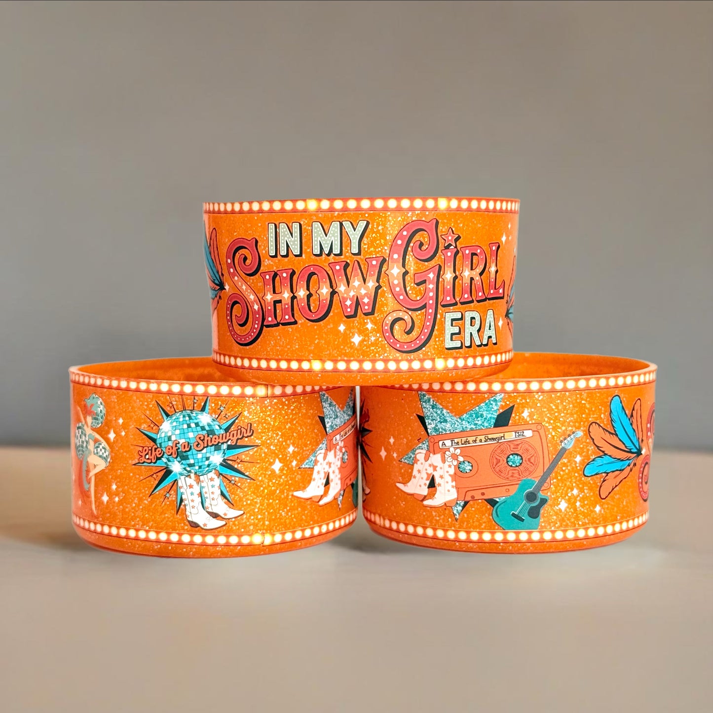 In my Showgirl Era Tumbler Boot  Swift