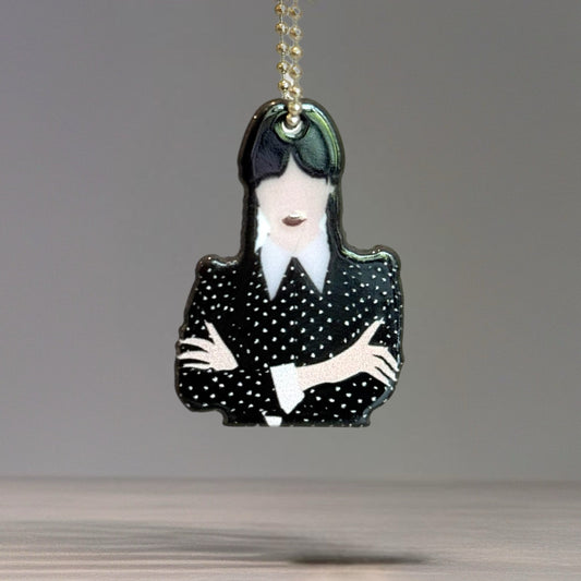 Wednesday Charm - Tumbler Handle Charm