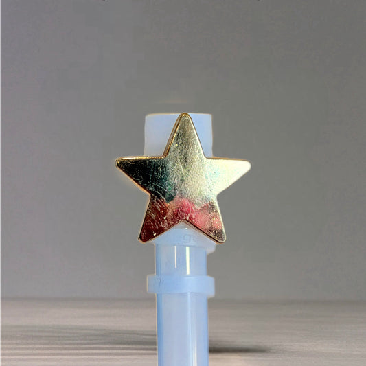 Gold Star Straw Topper