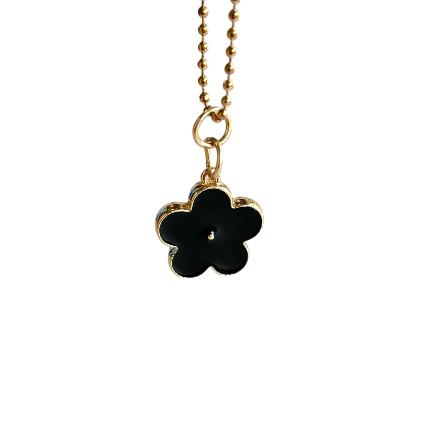 BLACK DAISY Charm - Tumbler Handle Charm