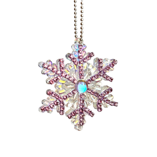 Translucent Snowflake Deluxe Charm - Tumbler Handle Charm