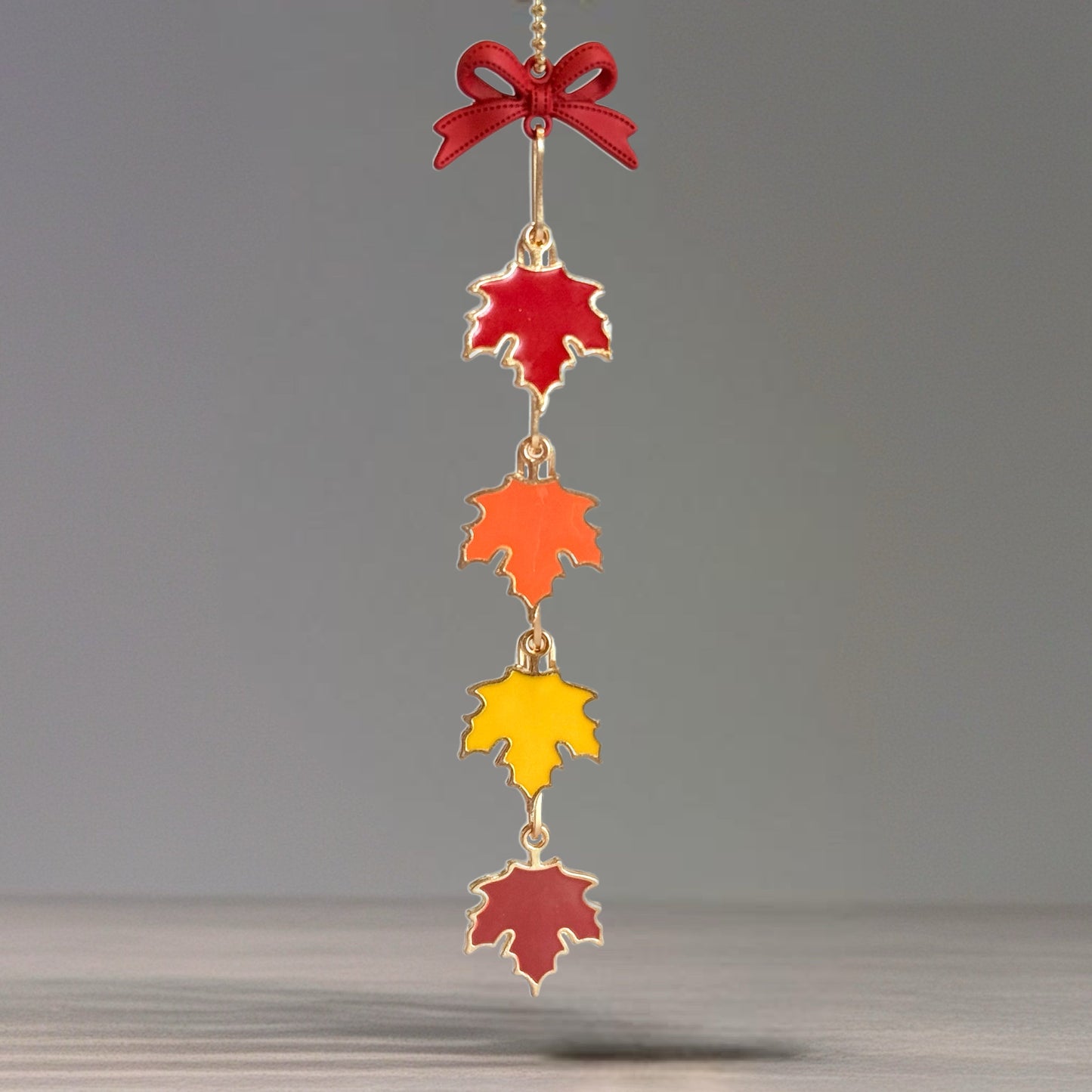 Fall Leaves Coquette Charm - Tumbler Handle Charm