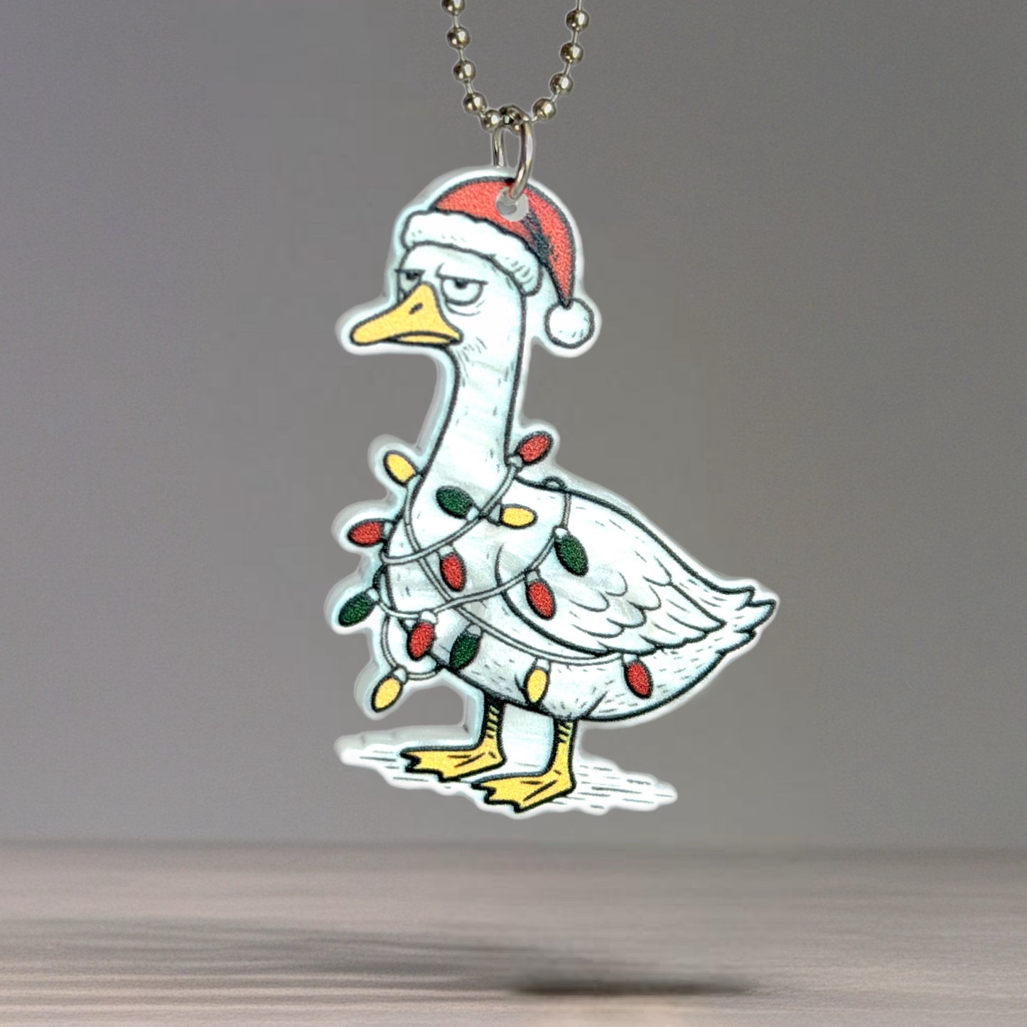 Christmas Goose Charm - Tumbler Handle Charm