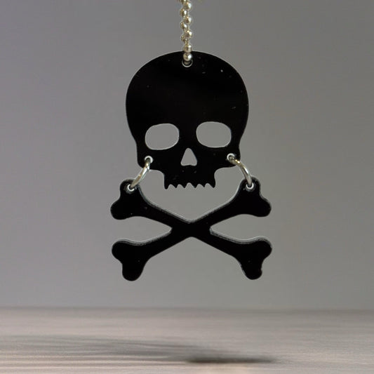 Skull & Crossbones Charm - Tumbler Handle Charm