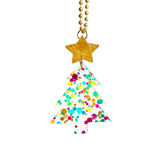 SPARKLY CHRISTMAS TREE Charm - Tumbler Handle Charm