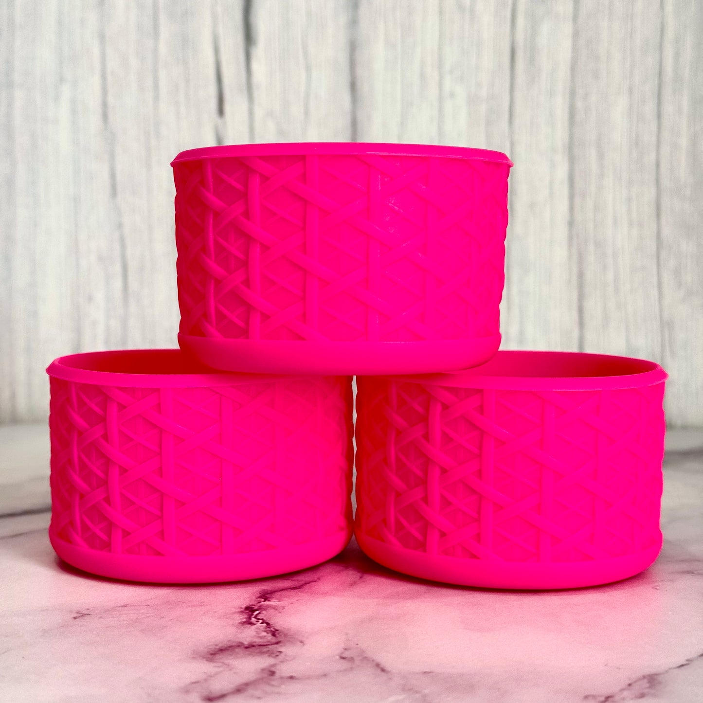 HOT PINK RATTAN Tumbler Boot -fits 20-40oz BY