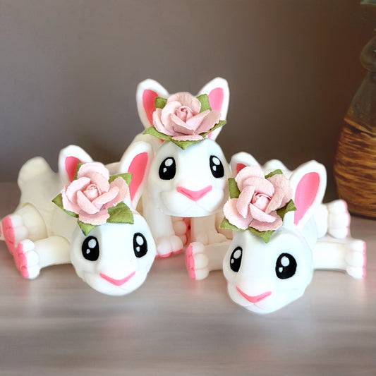 Spring Bunny 3D Deluxe Charm - Tumbler Handle Charm