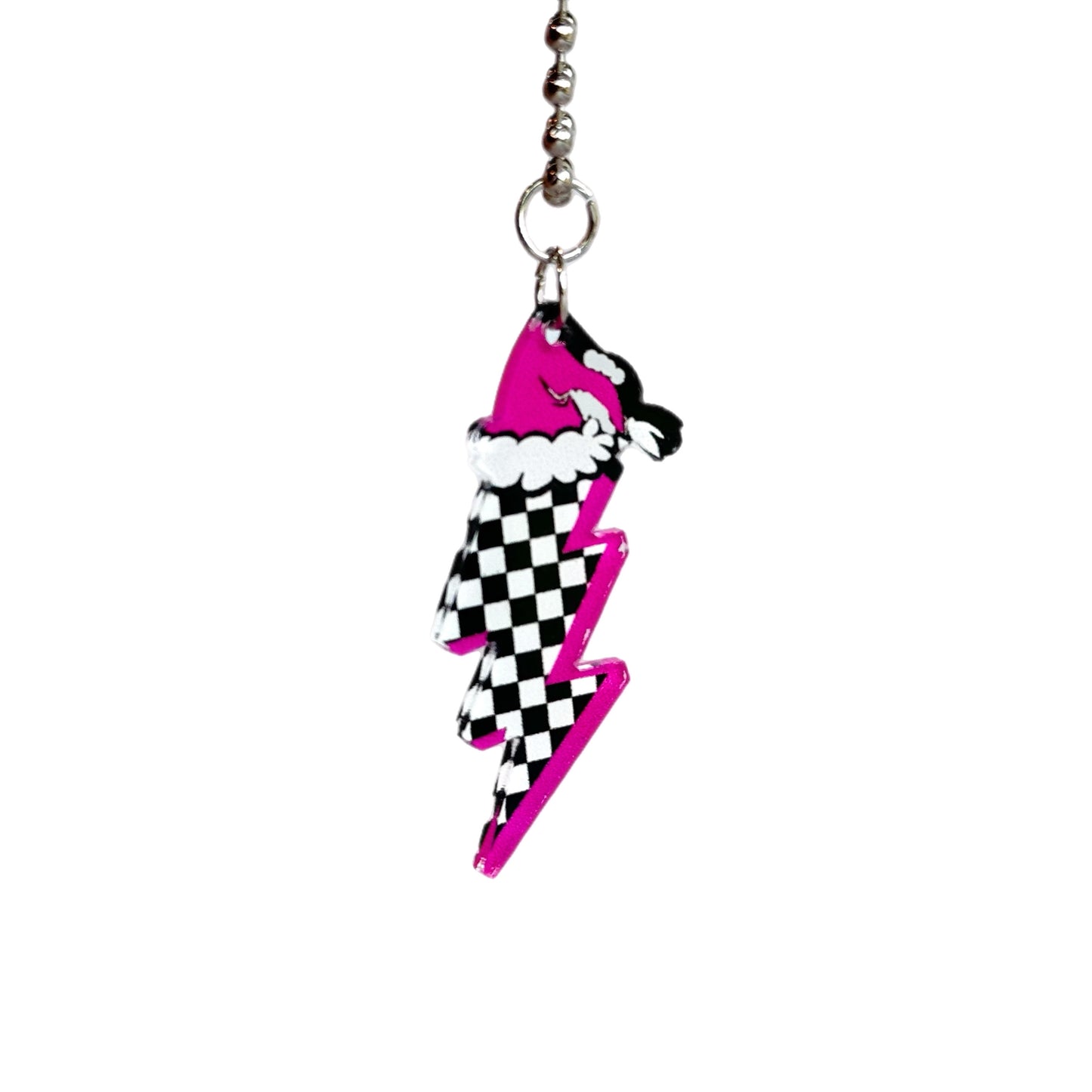 CHRISTMAS CHECKER BOLT Charm - Tumbler Handle Charm