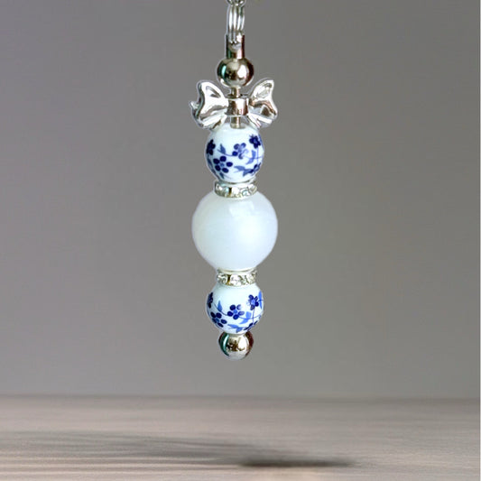 Winter Ice Floral Charm - Tumbler Handle Charm