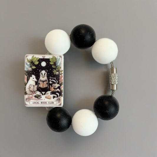 Local Book Club Raccoon Bracelet - Tumbler Handle Charm