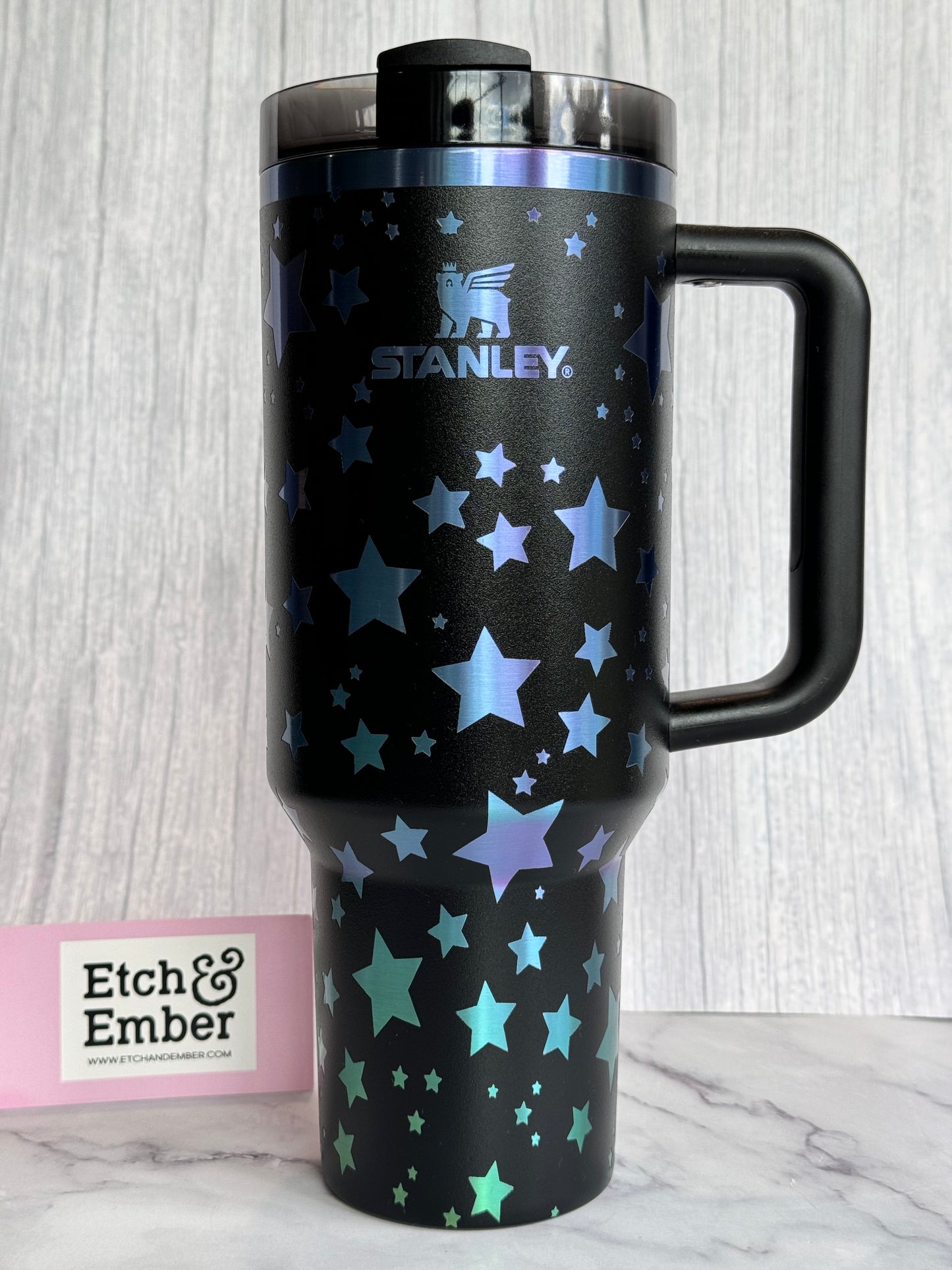 Stars Engraved Stanley 40oz- Ready to Ship- Chroma