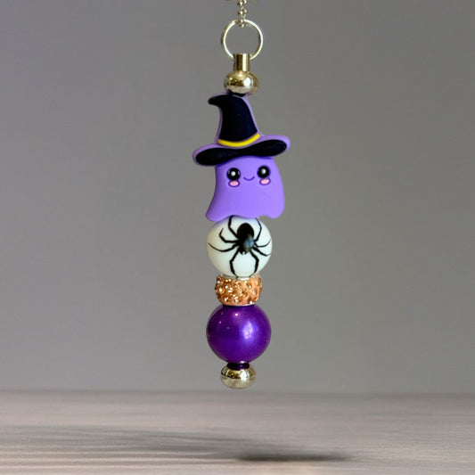 Purple Ghost Bar Charm - Tumbler Handle Charm