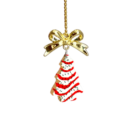 Coquette Christmas Cake Charm - Tumbler Handle Charm