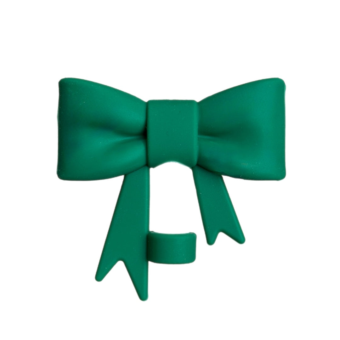 Alpine Green 3D Bow Straw Topper