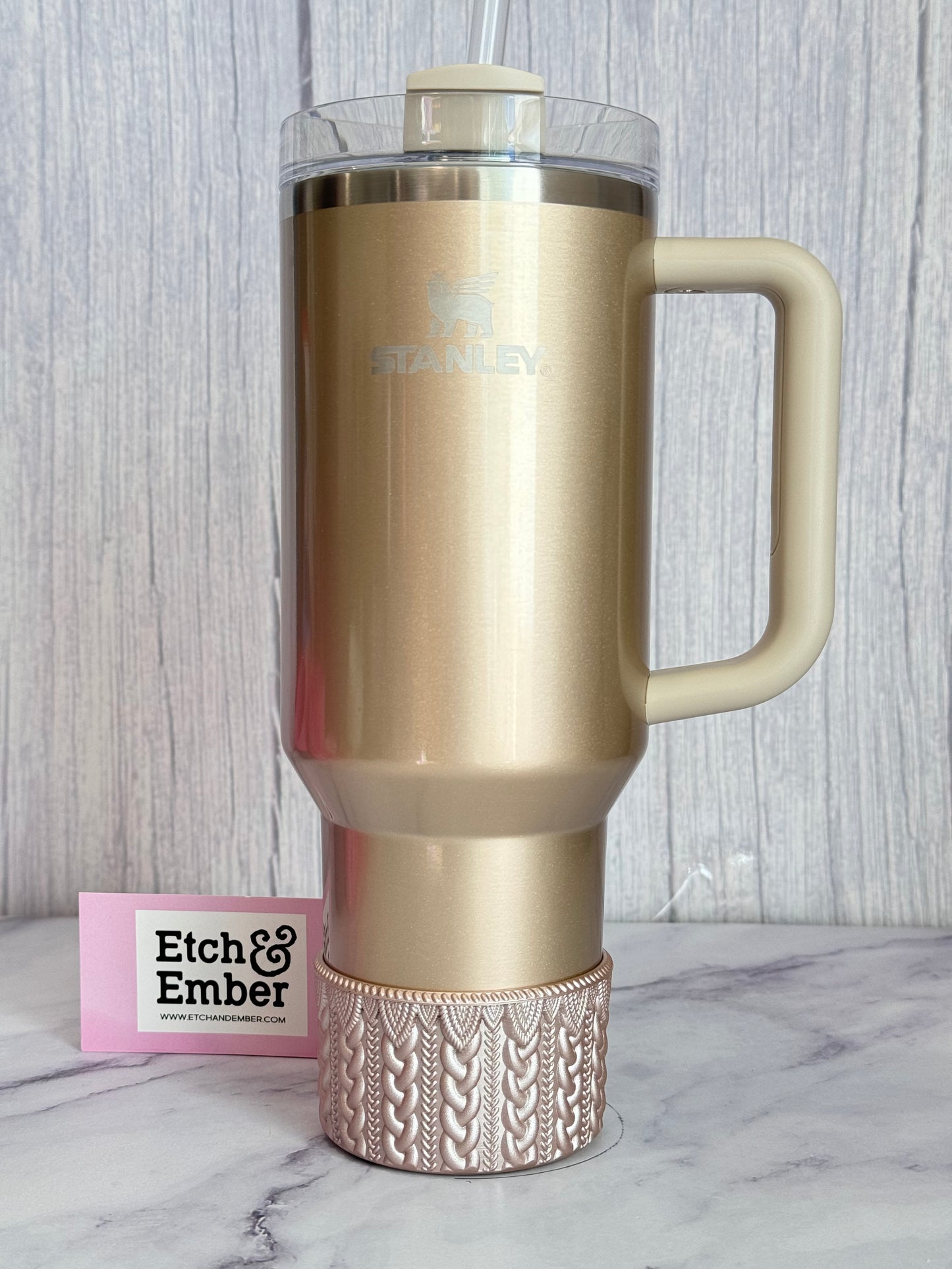 ROSE GOLD MACRAME Tumbler Boot -fits 20-40oz BY