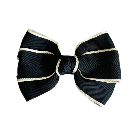 CREAM & BLACK Tumbler Bow