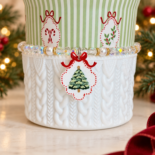 Deck The Halls Tree Tumbler Bracelet