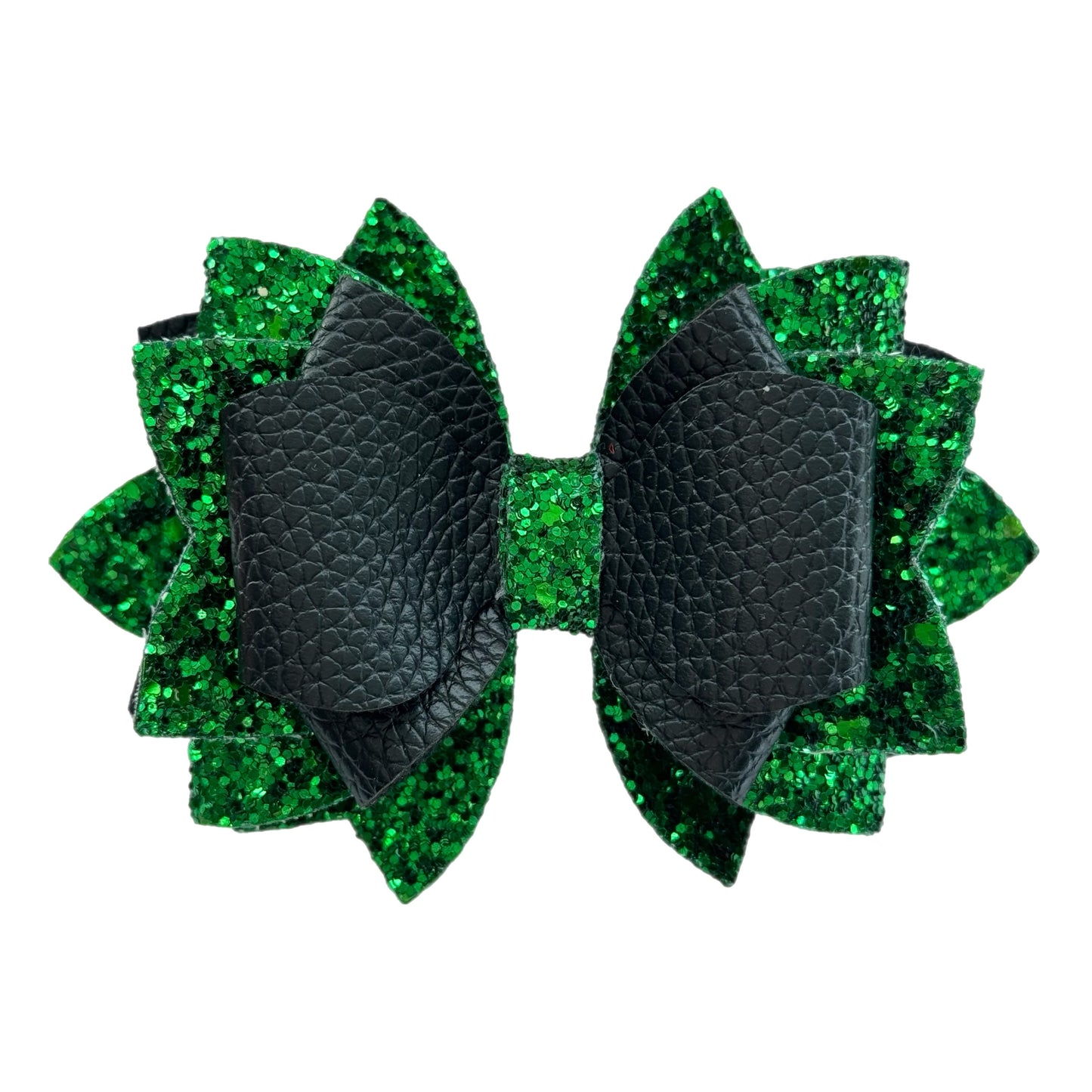 Wicked Black & Green Tumbler Bow