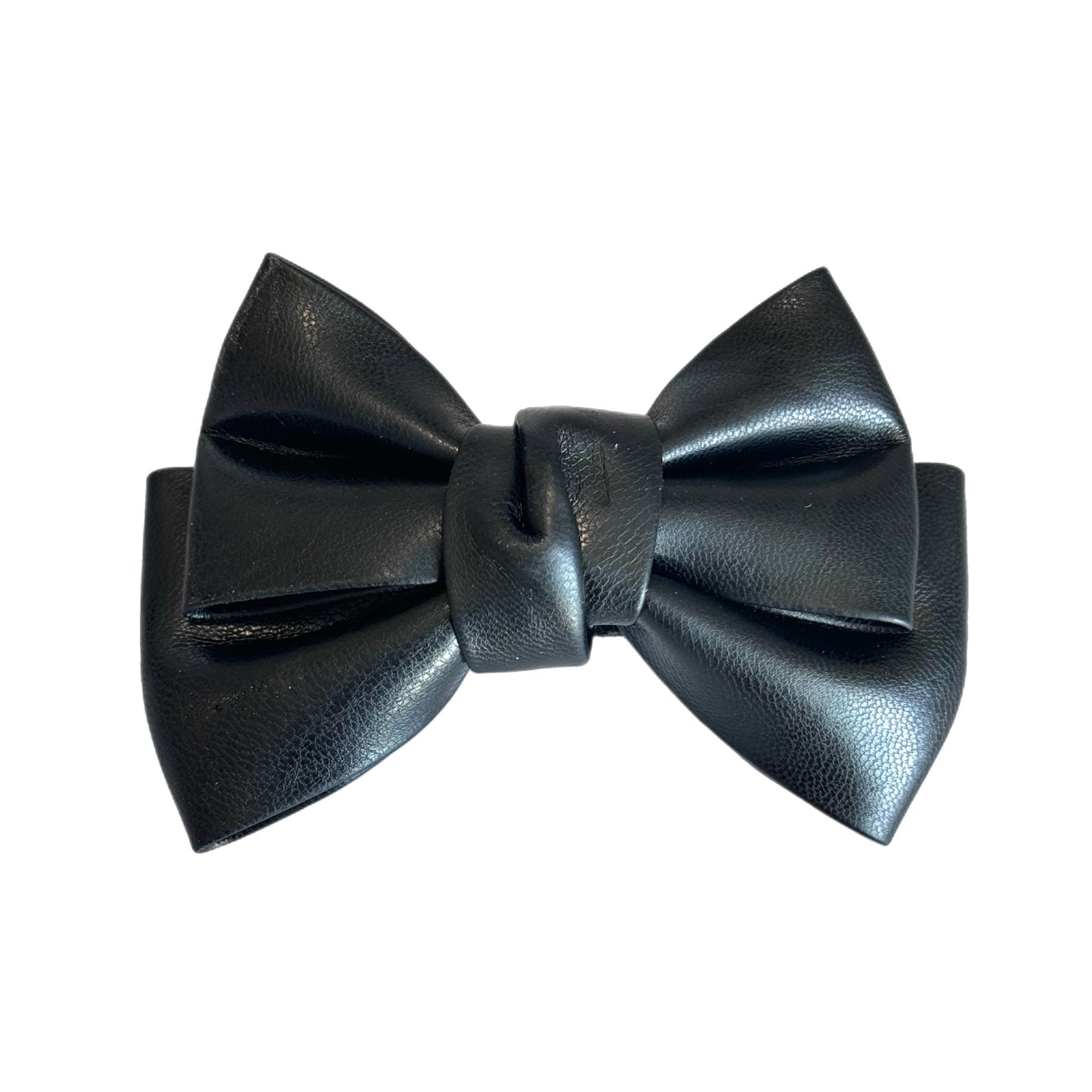 Faux Leather Tumbler Bow