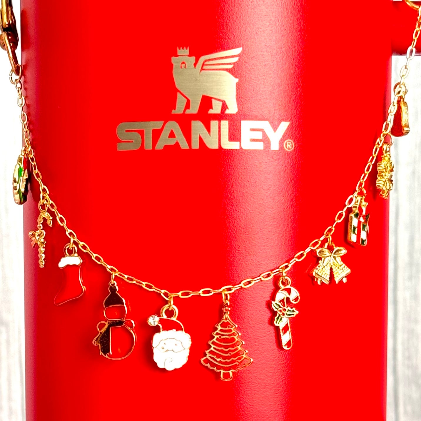 Christmas Vibes Deluxe Tumbler Charm Necklace