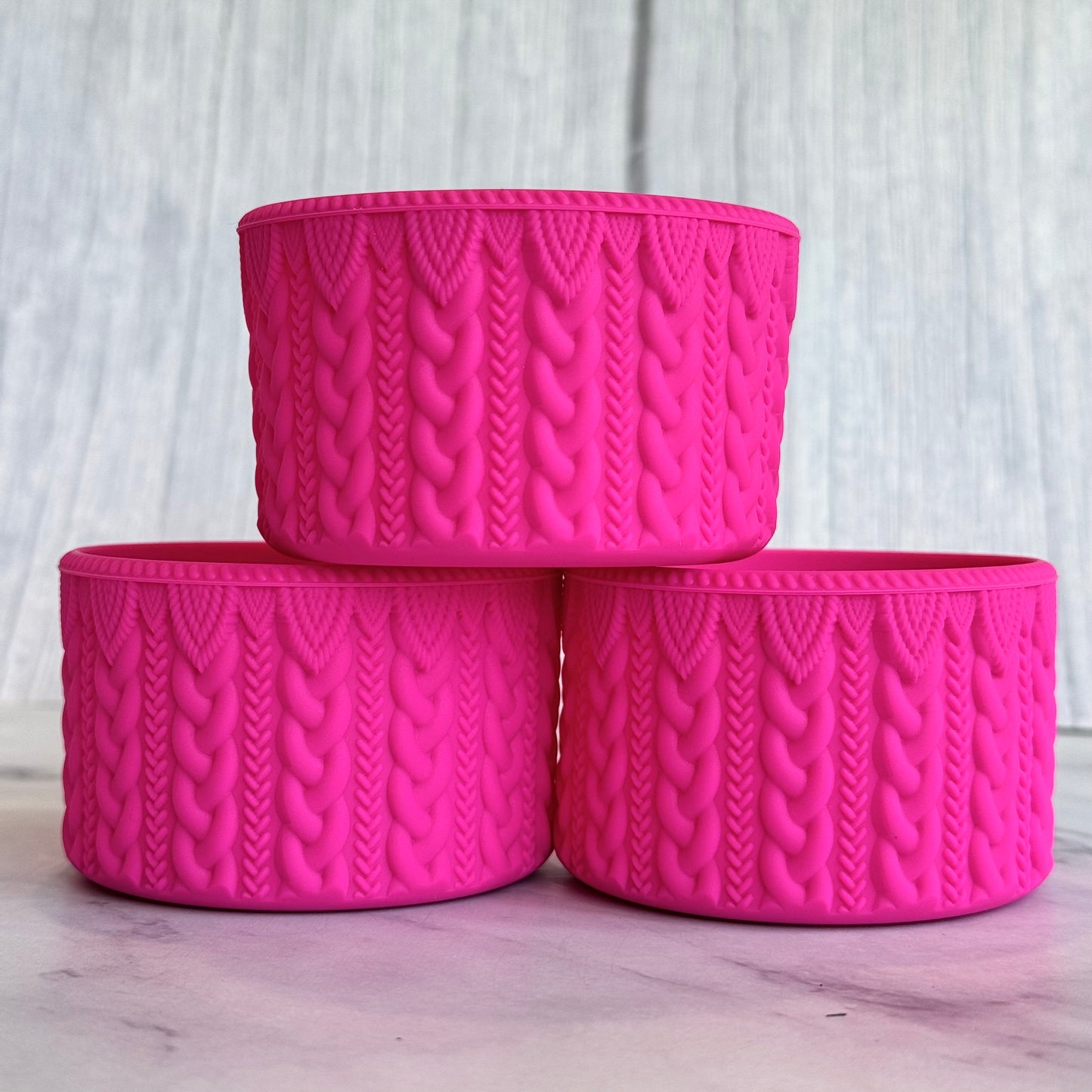 RAVISHING PINK MACRAME Tumbler Boot -fits 20-40oz