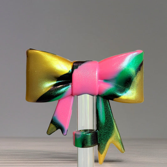 Defying Gravity 3D Bow Straw Topper