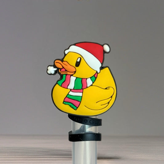 Merry Duckmas Straw Topper
