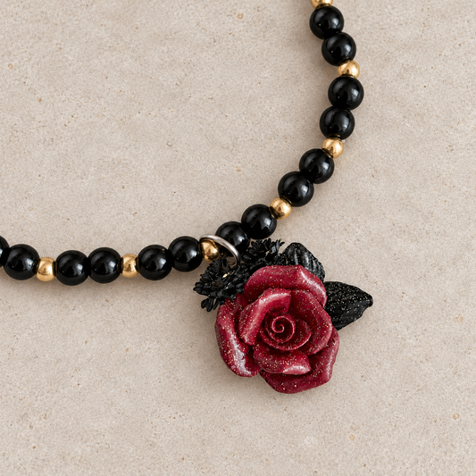 Bordeaux Lace Tumbler Bracelet