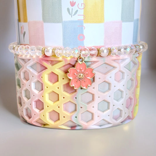 Blush Blossom Tumbler Bracelet