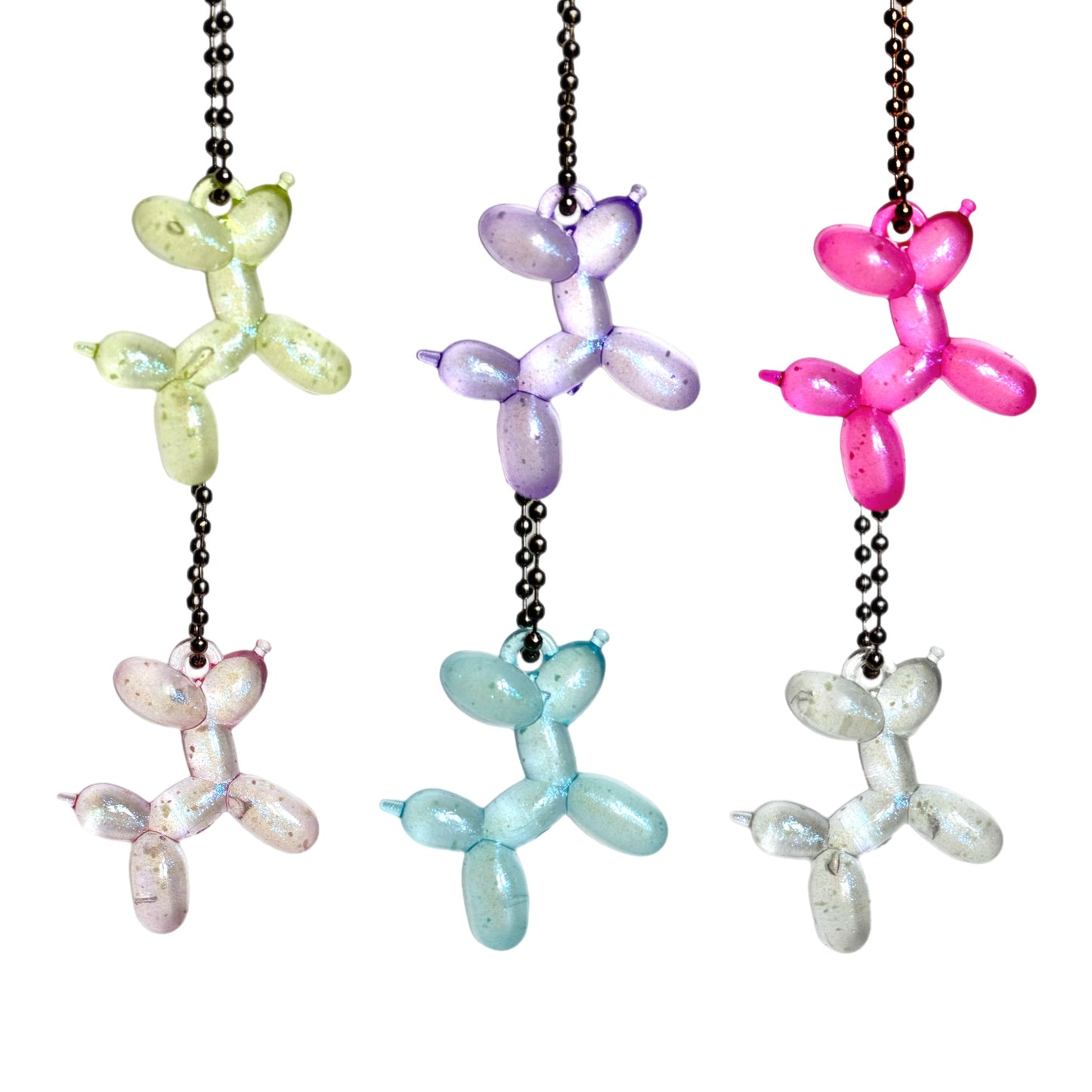 Glow in the Dark Balloon Dog Charm - Tumbler Handle Charm