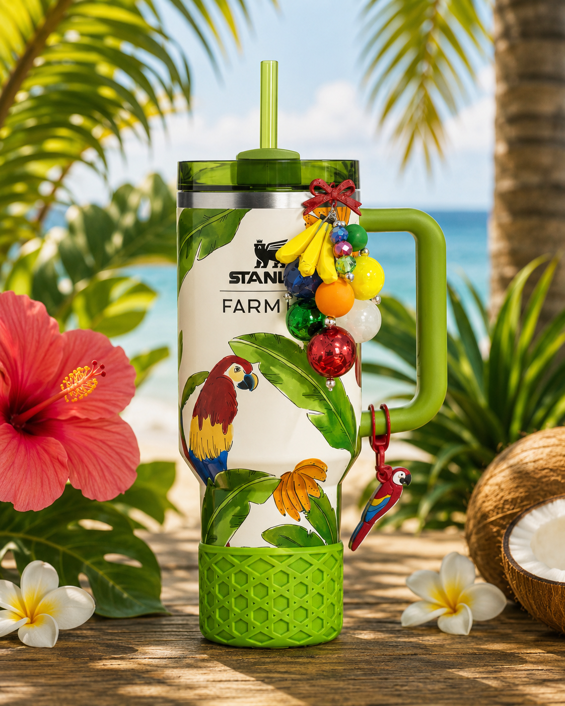 Tropical Destiny Bauble Charm - Tumbler Charm