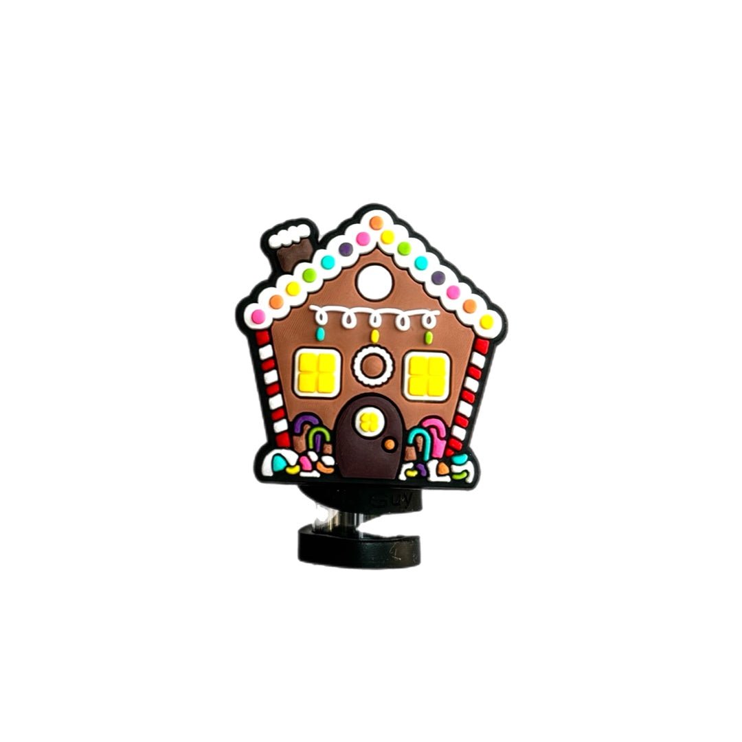 Gingerbread House Straw Topper