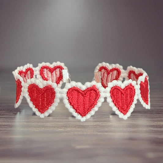 Red Hearts Tumbler Bracelet