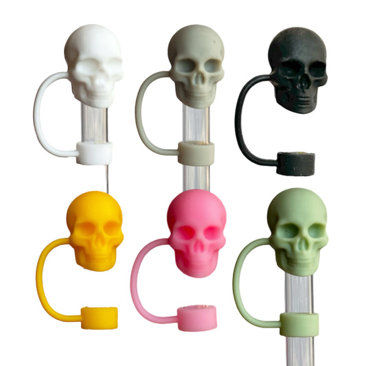 Skull Straw Toppers