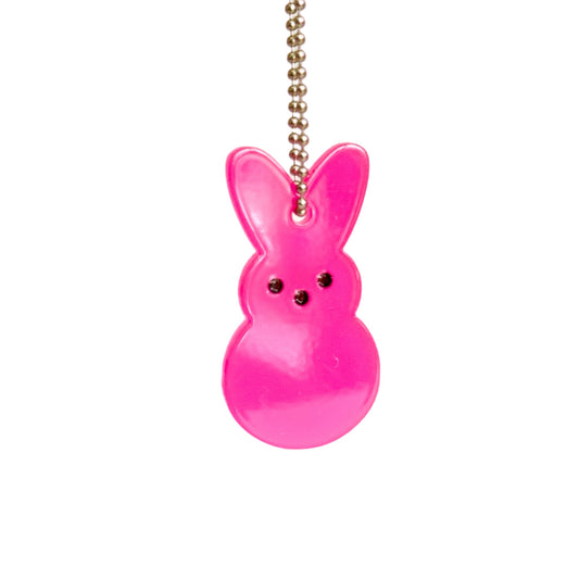 Hot Pink Peep Bunny Charm - Tumbler Handle Charm