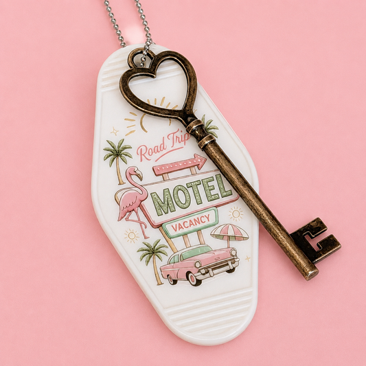 Road Trip Motel Charm - Tumbler Handle Charm