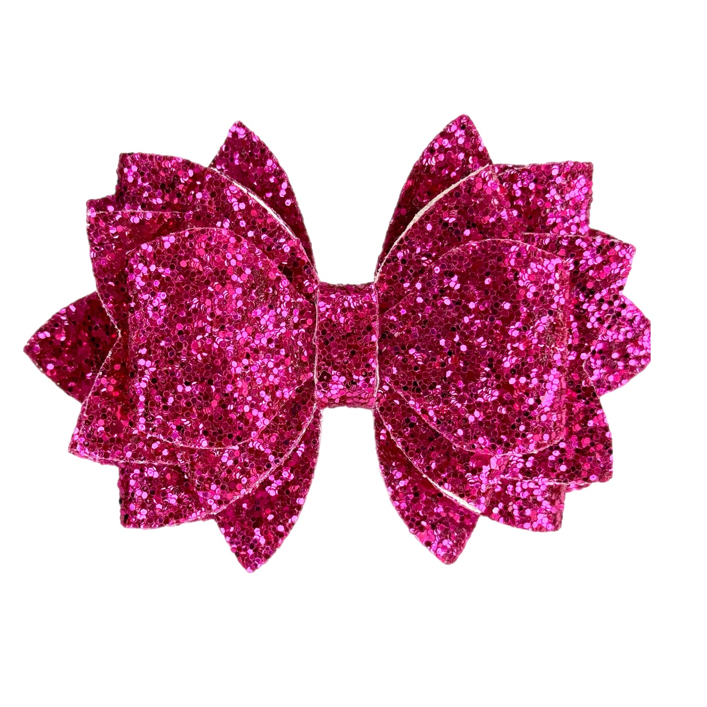 FUSCHIA Glitter Tumbler Bow