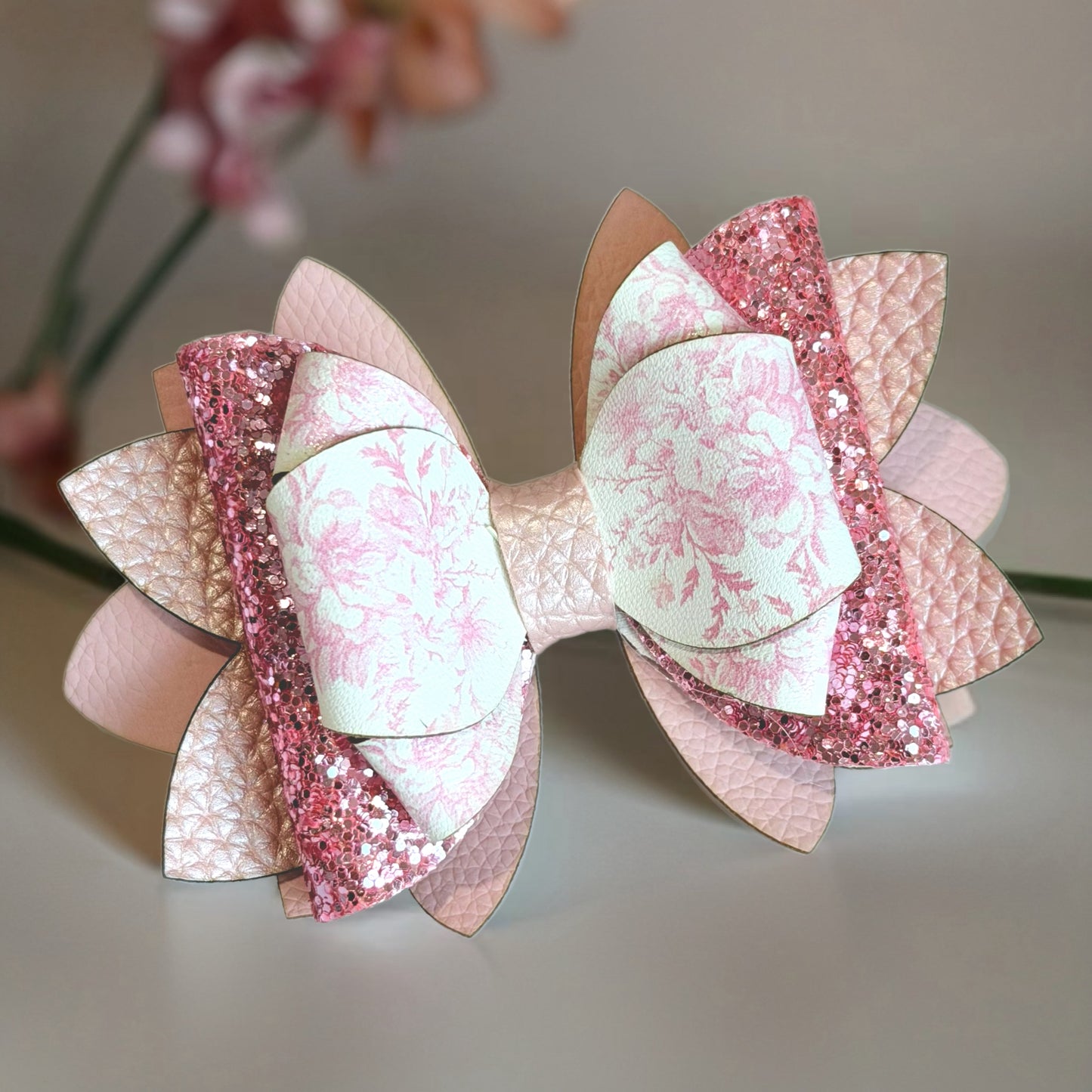 Pink Bouquet Tumbler Bow