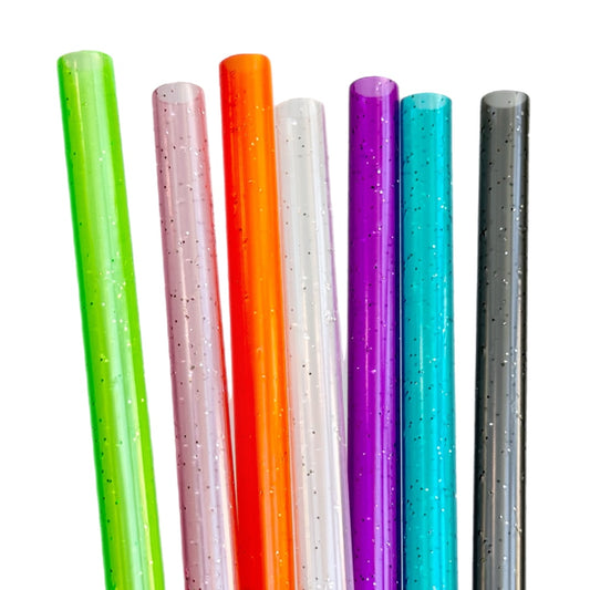 Glitter Straw Set - 40oz 10mm diameter tumbler straws