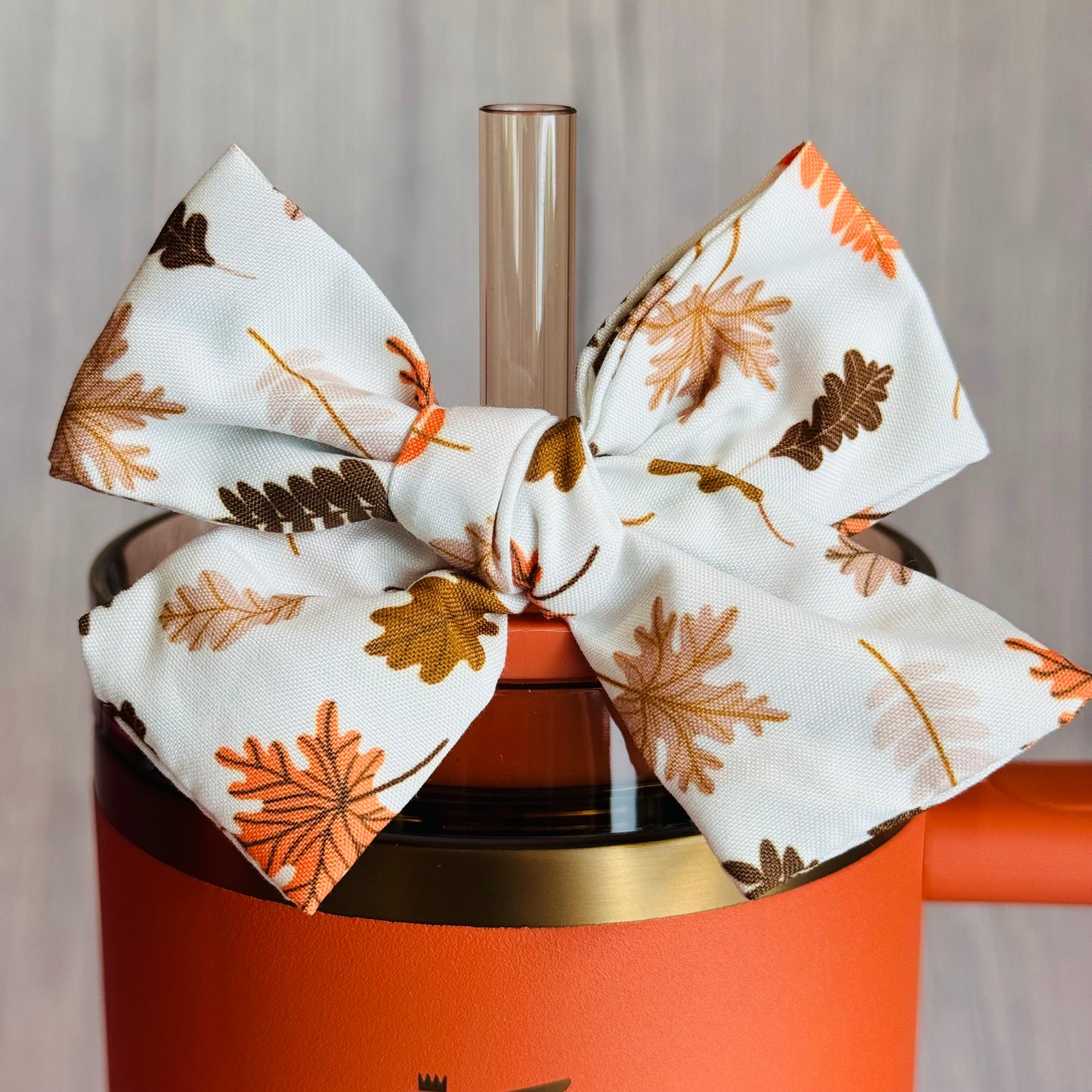 Fall Leaves Tumbler Bow - Universal Fit