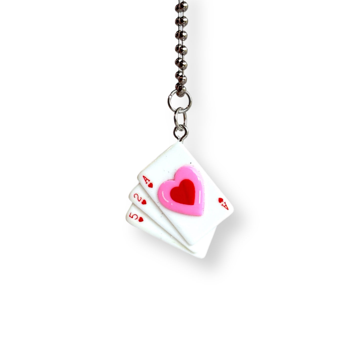 HEART CARDS Charm - Tumbler Handle Charm