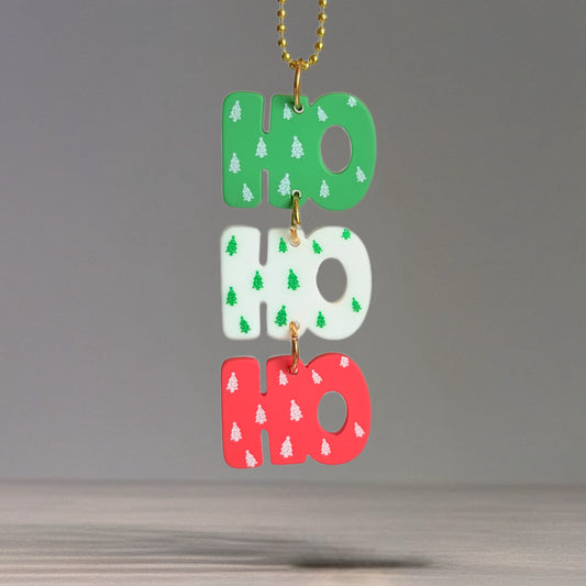 HO HO HO Charm - Tumbler Handle Charm