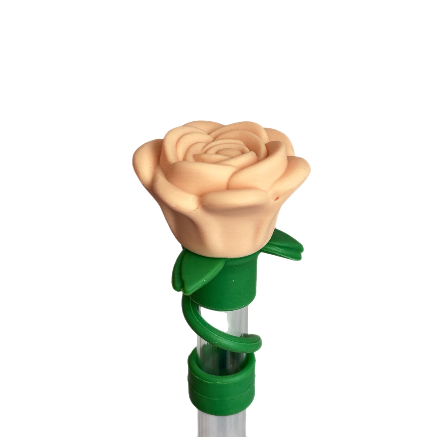 3D Rose Straw Toppers