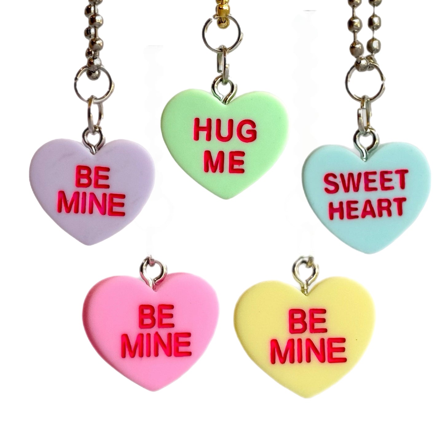 Conversation Heart Charms - Tumbler Handle Charm