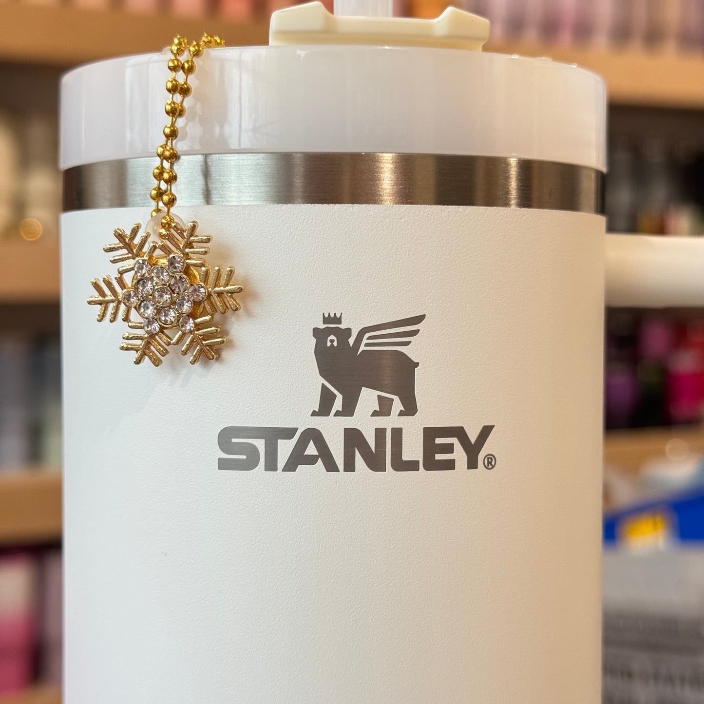 Metal Snowflake Charm - Tumbler Handle Charm