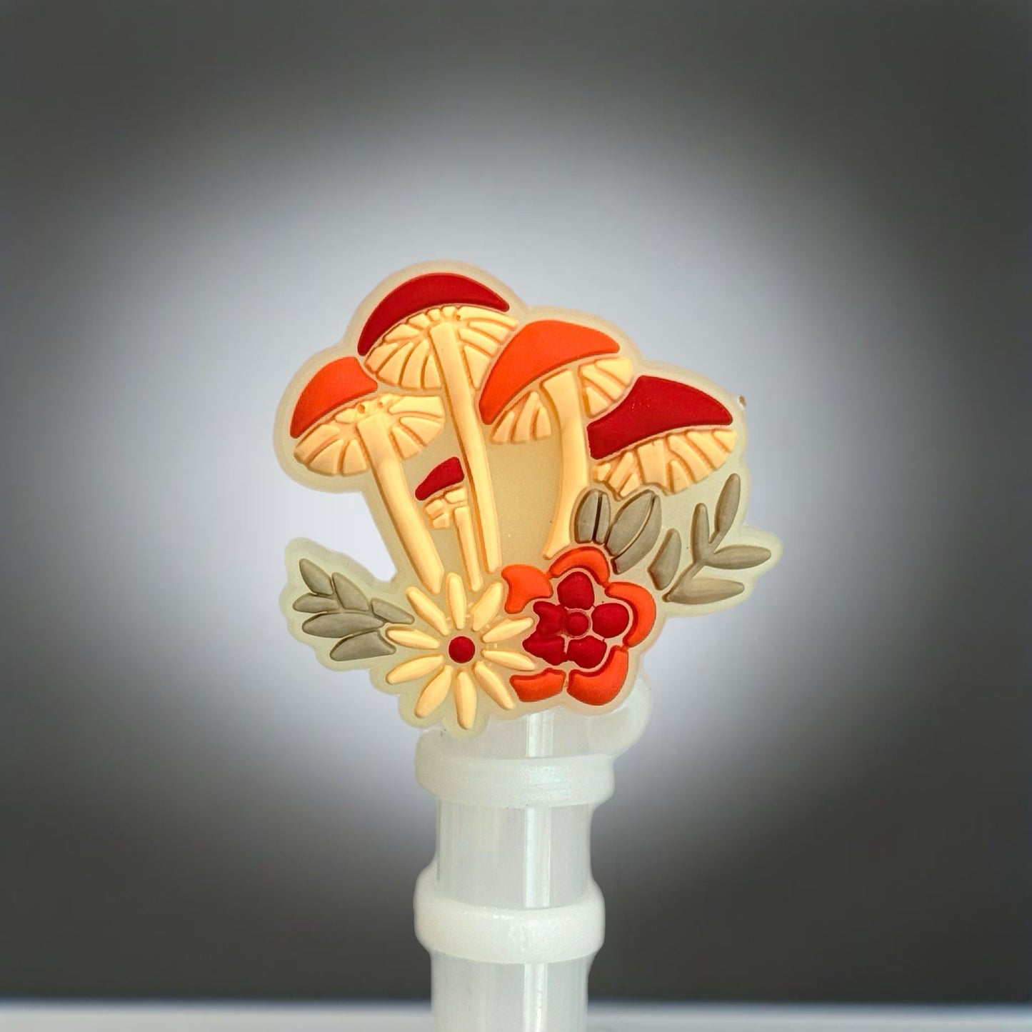 Mushrooms Straw Toppers