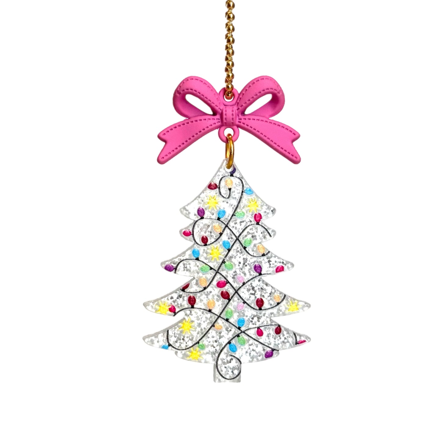 Coquette Christmas Tree Charm - Tumbler Handle Charm